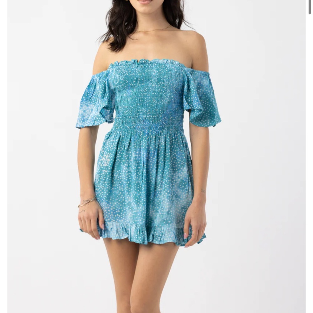 Tiare Hawaii Hendrix Mini Dress - Celestial Sea - S/M
